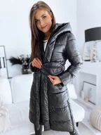 Płaszcze damskie - Płaszcz damski LINA czarny Dstreet TY3109-L - miniaturka - grafika 1