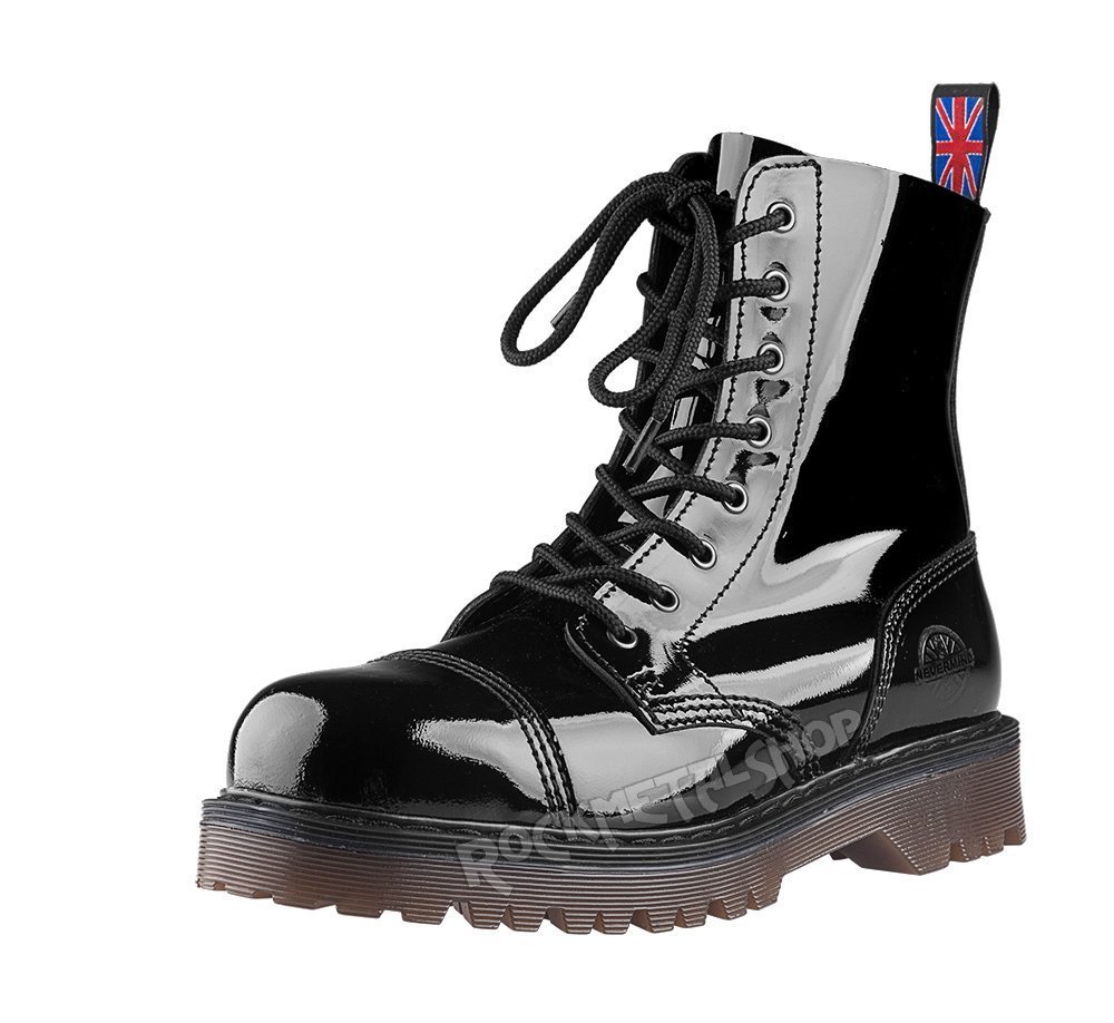 glany NEVERMIND - CZARNE (8 dziurek) lakierowane-42