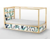 Naklejki na drzwi i meble - Naklejki Ikea Kura Bed  Zielony Kaktus - miniaturka - grafika 1