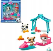 Figurki dla dzieci - Littlest Pet Shop Zestaw 3 Figurek Pet Shop Dla Dzieci Husky Leopard Bear - miniaturka - grafika 1