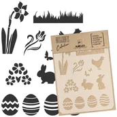 Szablony malarskie - Nakleo szablon malarski wielokrotny // WIELKANOC - A3 (30x42cm) - miniaturka - grafika 1