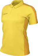 Koszulki i topy damskie - Nike Damska koszulka polo z krótkim rękawem W Nk Df Acd23 Polo Ss, Tour Yellow/University Gold/Black, DR1348-719, L - miniaturka - grafika 1