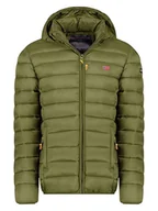 Kurtki męskie - Geographical Norway Kurtka pikowana "Amigolor" w kolorze khaki - miniaturka - grafika 1