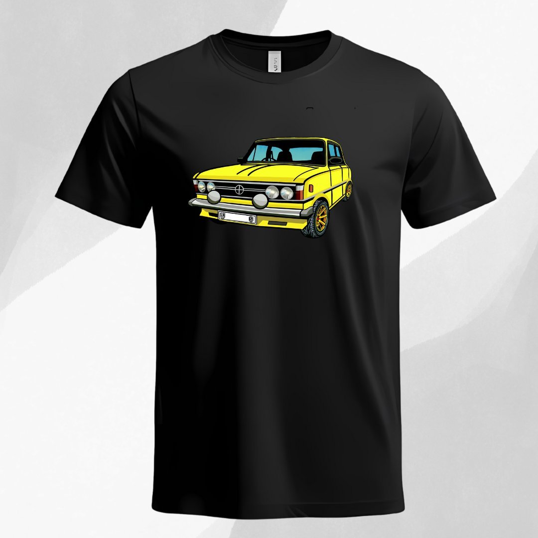 T-Shirt koszulka uniwersalna PRL Fiat 125p rozmiar XL czarna