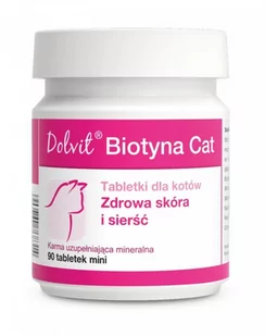 DOLFOS Dolvit Biotyna Cat mini 2x90 tab. - Suplementy i witaminy dla psów - miniaturka - grafika 2