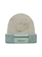 Czapki damskie - SEALSKINZ Colby wodoodporna dzianinowa czapka z zamkiem błyskawicznym | jasnoniebieska | S/M | zimowa czapka beanie, Jasnoniebieski, S-M - miniaturka - grafika 1