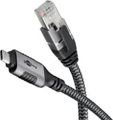 Kable USB - Kabel USB Goobay Kabel Ethernet USB-C do RJ45, 7,5 m - miniaturka - grafika 1