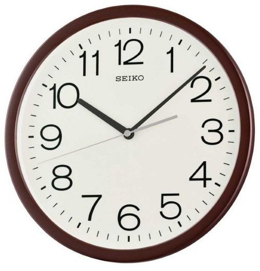 Seiko Zegar ścienny SEIKO QXA847B 31 cm brązowy cichy mechanizm .