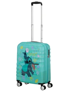 Walizka kabinowa American Tourister Wavebreaker Disney - Stitch flower - Walizki - miniaturka - grafika 1