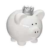 Skarbonki - Atmosphera for kids Skarbonka ŚWINKA Z KORONĄ kolor biały 158753-white - miniaturka - grafika 1