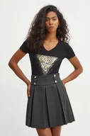 Koszulki sportowe damskie - Guess t-shirt damski kolor czarny W4BI18 J1314 - miniaturka - grafika 1