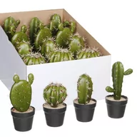 Sztuczne kwiaty - Kaktus w doniczce 4 wzory - miniaturka - grafika 1