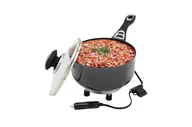 Kuchnia turystyczne i akcesoria - AMiO Rondel elektryczny z pokrywką do samochodu 18cm x 8cm 150w 12v AMI-02534 - miniaturka - grafika 1