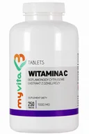 Witaminy i minerały - MYVITA Witamina C z ekstraktem dzikiej róży i bioflawonoidami cytrusowymi 250tab - miniaturka - grafika 1