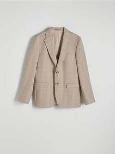 Reserved - Marynarka slim fit z wiskozą - beżowy - Kurtki męskie - miniaturka - grafika 1