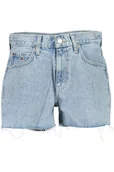 Spodenki damskie - TOMMY HILFIGER JEANS KRÓTKI DAMSKI NIEBIESKI - miniaturka - grafika 1