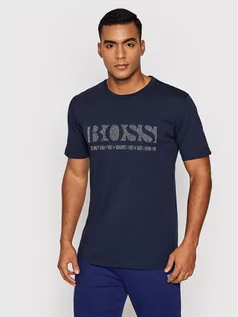 Koszulki męskie - Hugo Boss T-Shirt Pixel 1 50457429 Granatowy Regular Fit - grafika 1