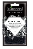 Maseczki do twarzy - Bielenda Crystal Glow BLACK ONYX MASECZKA PEEL-OFF OCZYSZCZAJĄCO-DETOKSYKUJĄCA Z EFEKTEM SHIMMER 8g - miniaturka - grafika 1