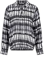 Bluzki damskie - GERRY WEBER Edition Damska bluzka 760054-66435, szara/ecru/biały, nadruk, 36 - miniaturka - grafika 1