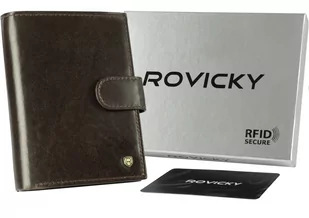 Portfel męski skórzany N62L-RVT-3227 D.Brown - Portfele - miniaturka - grafika 1