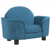 Legowiska dla psów - vidaXL Legowisko dla psa, niebieskie, 66x40x45 cm, aksamitne - miniaturka - grafika 1