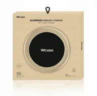 Ładowarki do telefonów - ALUMINIOWA PŁASKA SZYBKA ŁADOWARKA INDUKCYJNA QI - miniaturka - grafika 1