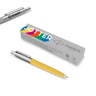 Zestawy piśmiennicze - Długopis Parker Jotter Originals żółty YELLOW z grawerem - miniaturka - grafika 1