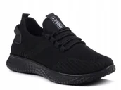 Buty sportowe męskie - Buty sportowe męskie czarne lekkie News 3634M 42 - miniaturka - grafika 1