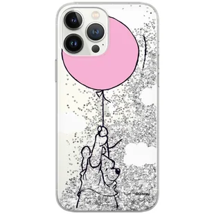 Etui płynny brokat do Apple IPHONE 14 PRO Disney: Kubuś i Przyjaciele 013 oryginalne i oficjalnie licencjonowane, Srebrny - Etui i futerały do telefonów - miniaturka - grafika 1