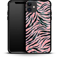 Etui i futerały do telefonów - Luksusowe etui na telefon komórkowy Pink Zebra Apple iPhone 11 - miniaturka - grafika 1