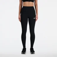Spodnie sportowe damskie - Legginsy damskie New Balance WP41237BK  czarne - miniaturka - grafika 1