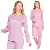 Piżamy damskie - PIŻAMA DAMSKA BAWEŁNIANA MORELLA DŁUGI RĘKAW ELEGANCKA DO SZPITALA WYGODNA MODNA M - miniaturka - grafika 1