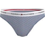 Majtki damskie - TOMMY HILFIGER BIKINI DAMSKIE MAJTKI 1P BIKINI PRINT NIEBIESKIE r.XS - miniaturka - grafika 1