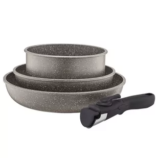 Garnek 2 Patelnie Z Odpinaną Rączką Ambition Gold - Zestawy garnków i patelni - miniaturka - grafika 1