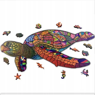 PUZZLE DREWNIANE DLA DOROSŁYCH PREZENT ŻÓŁW A3 - Puzzle - miniaturka - grafika 1
