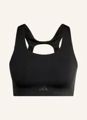 Biustonosze - Adidas Biustonosz Sportowy Optime Power schwarz - miniaturka - grafika 1