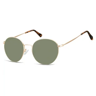 Okulary Lenonki Przeciwsłoneczne SUNOPTIC SG-915B złoto-zielone - Okulary przeciwsłoneczne - miniaturka - grafika 1