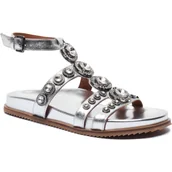 Sandały damskie - Kurt Geiger Skórzane sandały OCTAVIA FLEXI GLADIATOR - miniaturka - grafika 1