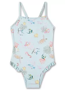 Sanetta Dziewczęcy kostium kąpielowy 430500, delikatny niebieski, 104, Delikatny niebieski, 104 cm - Stroje kąpielowe - miniaturka - grafika 1