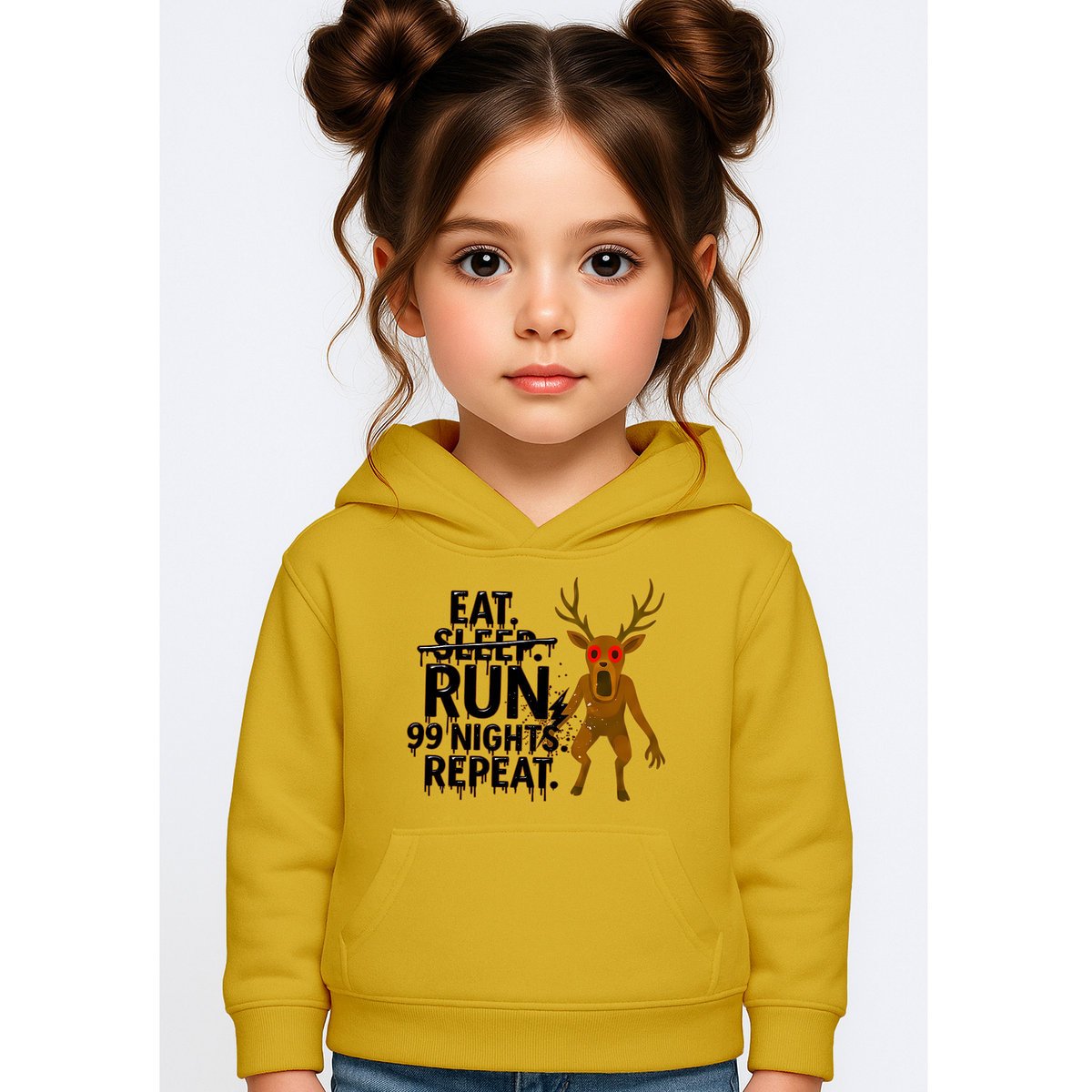 BLUZA DZIECIĘCA Z KAPTUREM 99 NOCY W LESIE ROBLOX 134-140 PREZENT