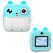 Gumy do żucia, lizaki, dropsy - Cyfrowy aparat fotograficzny Q5 dla dzieci z drukarką termiczną, niebieski, 1 szt. - miniaturka - grafika 1