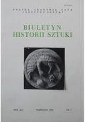 Książki o kulturze i sztuce - Biuletyn historii sztuki rok XLI nr 1 - miniaturka - grafika 1