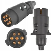Akcesoria motoryzacyjne - Wtyk do Gniazdka Wtyczka Do Przyczepki Przyczepy 7-PIN 12V - miniaturka - grafika 1