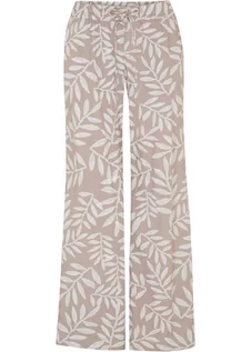 Spodnie damskie - Spodnie palazzo ze zrównoważonej wiskozy z nadrukiem - bonprix - grafika 1