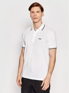 Hugo Boss Polo Paddy 50469055 Biały Regular Fit - Koszulki męskie - miniaturka - grafika 1