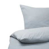 Pościel - Komplet Pościeli Bawełnianej Satynowej W Paski 240 X 220 Cm Szary Avondale - miniaturka - grafika 1