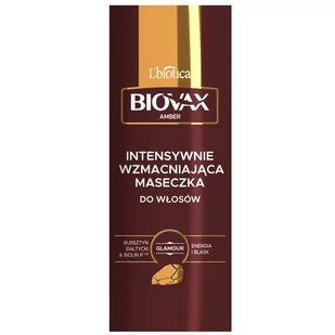 L'BIOTICA LBIOTICA Biovax Amber intensywnie wzmacniająca maska do włosów 150 ml - Maski do włosów - miniaturka - grafika 1