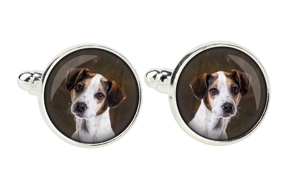 Jack Russell Terrier - spinki do mankietów, ozdoba koszuli, zawieszka do koszuli marki Art-Dog