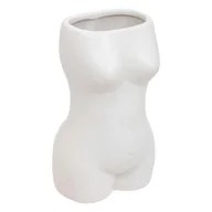 Wazony i flakony - Wazon Soleya Body biały 17cm - miniaturka - grafika 1