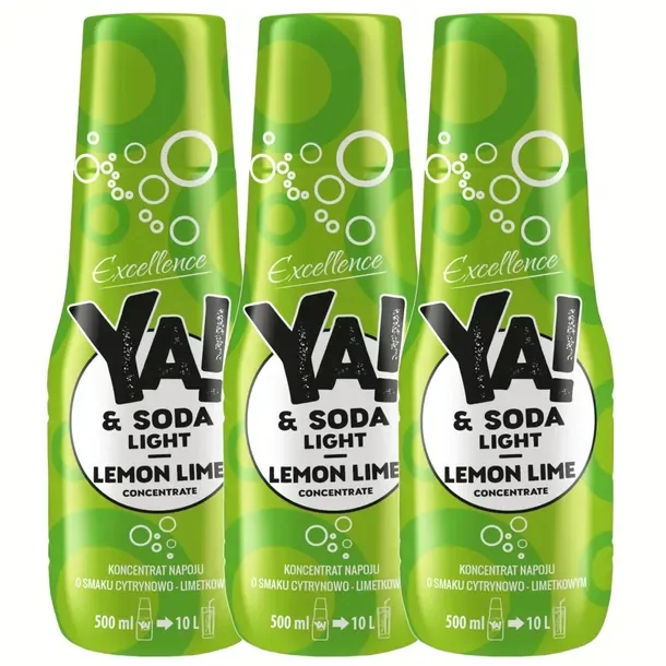 2 X 3x Syrop Ya Soda Do Saturatora Wody Gazowanej Bez Cukru Lemon Lime Ligh